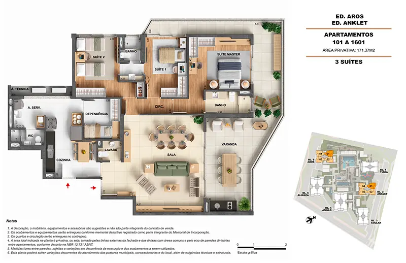 Apartamento 171m²